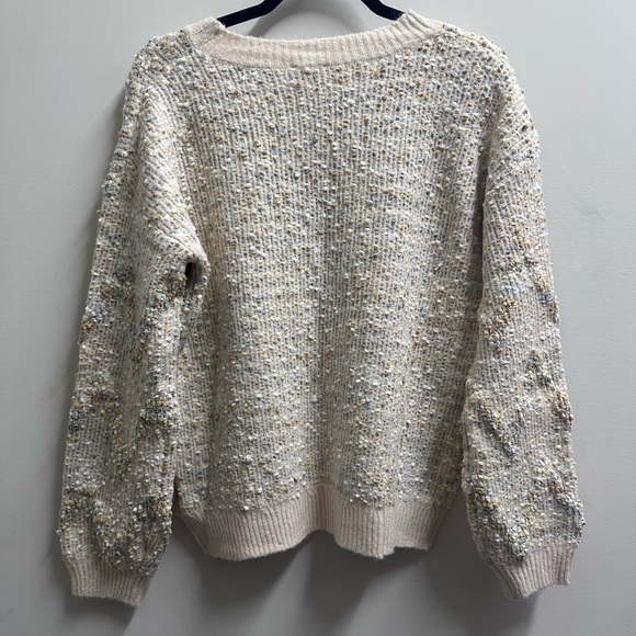 ❄️ NWT Hem & Thread Multicolor Textured Sweater - Picture 4 of 4